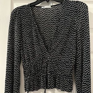 Zara polka dot top